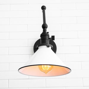 Modern Farmhouse Wall Sconce Wall Light Fixture Adjustable Sconce With Switch Model No. 3861 image 2