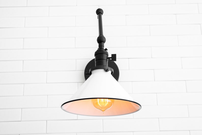 Modern Farmhouse Wall Sconce Wall Light Fixture Adjustable Sconce With Switch Model No. 3861 image 2