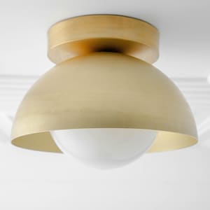 Ceiling Fixture - Multiple Finish Options - Opal Globe Light - Modern Light Fixture - Ceiling Lighting - Ceiling Light - Model No. 2375