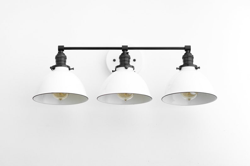 Vanity Light Wall Sconce 3 Bulb Bathroom Lighting Mirror Farmhouse Three