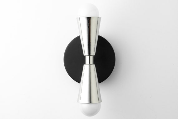 Sconce Lighting Cone Wall Sconce Polished Nickel Simple Modern