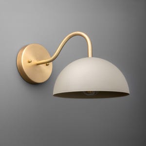 Sconce Light-Brass Wall Sconce-Modern Wall Light-Dome Wall Lamp - Model No. 6678 zdjęcie 4