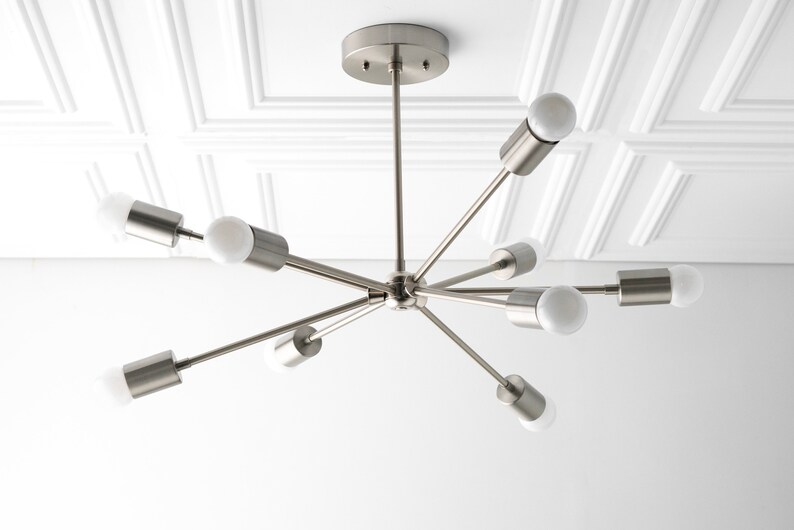 Sputnik Lamp Brass Light Fixture Modern Ceiling Lamp | Etsy