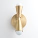 Mid Century Sconce - Gold Wall Sconce - Geometric Light - Brass Wall Fixture - Vanity Lights - Bathroom Lighting - Model No. 4717