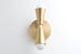 Mid Century Sconce - Gold Wall Sconce -  Geometric Light - Brass Wall Fixture - Vanity Lights - Bathroom Lighting - Model No. 4717 
