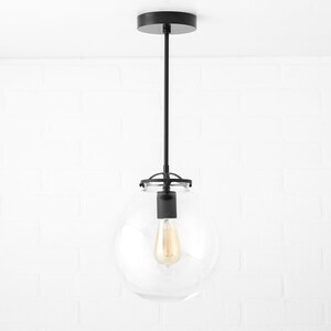 Modern Brass Light - Modern Chandelier - Hanging Chandelier - Brass Pendant Light - Mid Century Lighting - Foyer Light - Model No. 3972 image 4