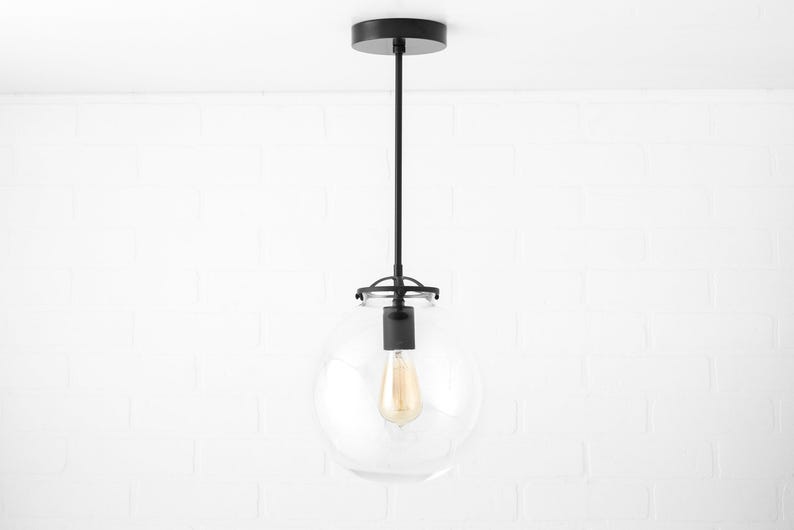 Modern Brass Light - Modern Chandelier - Hanging Chandelier - Brass Pendant Light - Mid Century Lighting - Foyer Light - Model No. 3972 image 4