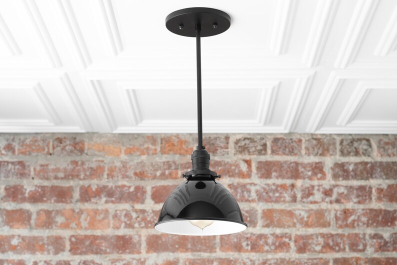 Black Pendant Light Farmhouse Lighting Industrial Kitchen Island Hanging Foyer
