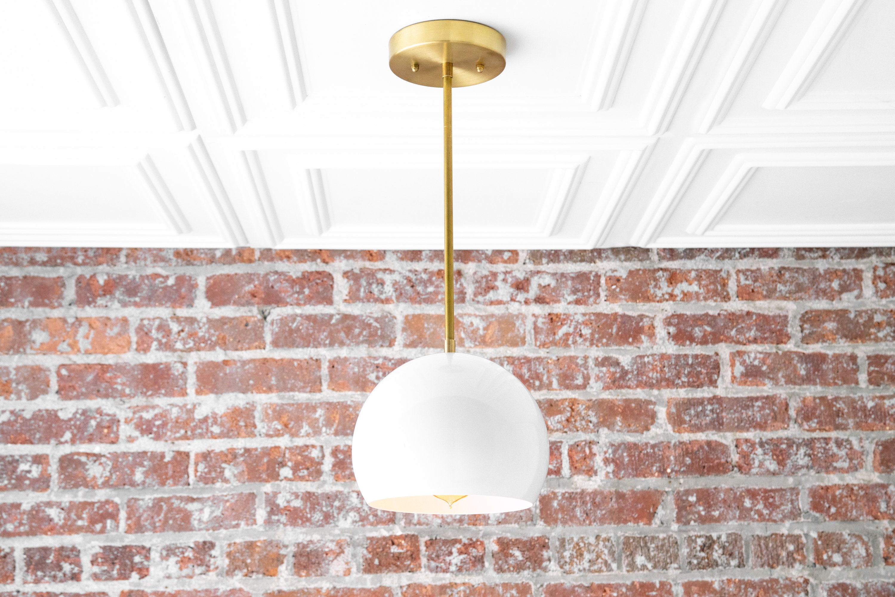 White Pendant Light Pendant Lighting Hanging Light - Etsy