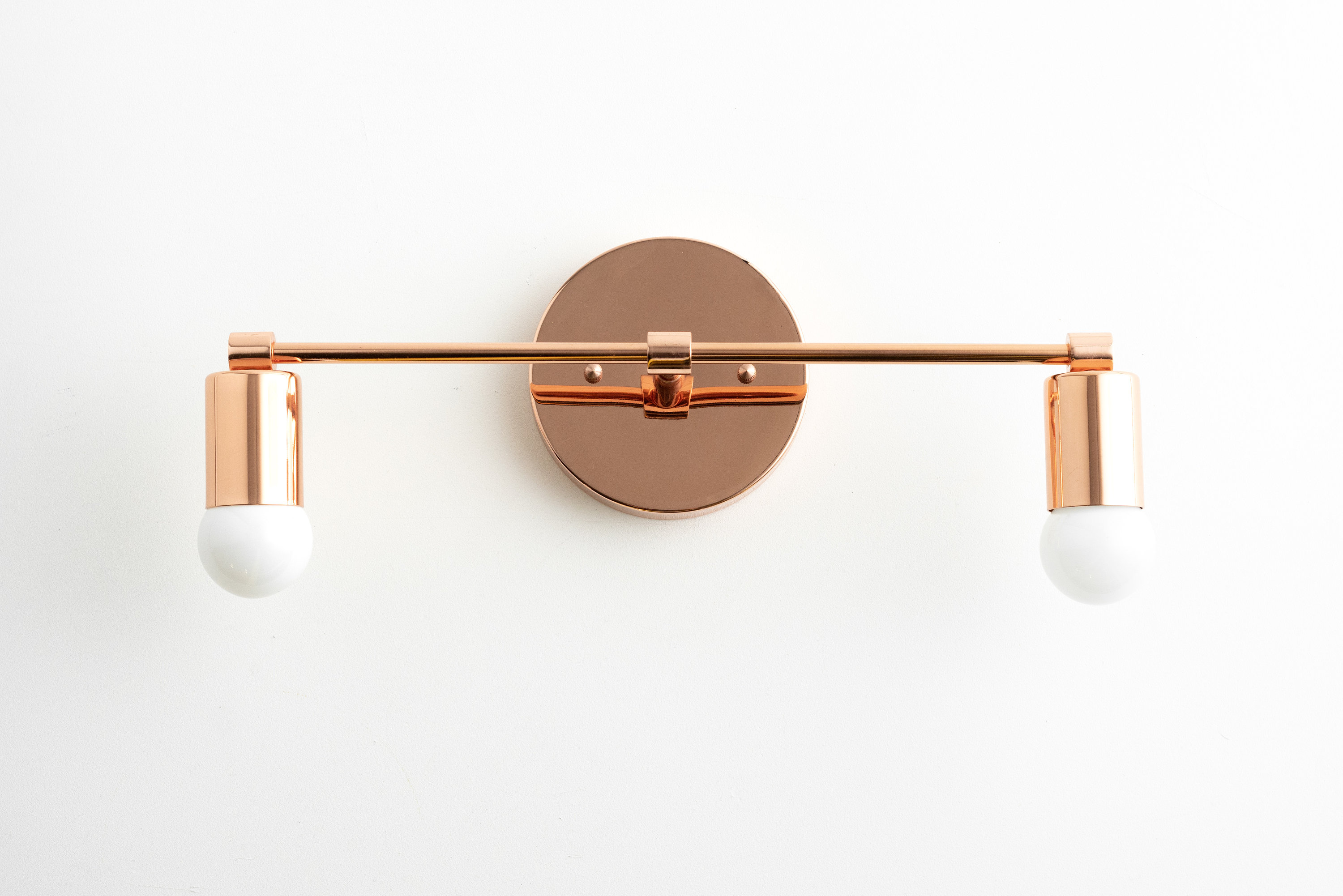 Rose gold bathroom light fixture deals