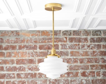 568 Vintage  aRT Deco Ceiling Light Lamp Fixture  bath hall kitchen porch 