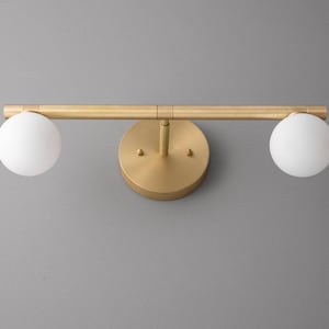 Vanity Light-Wall Light-Bathroom Light-Brass Vanity Light - Model No. 6795 image 2