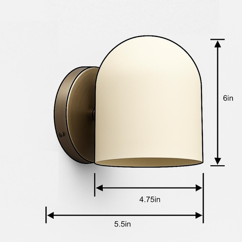 Sconce Light-Modern Wall Sconce-Brass Wall Light-Minimalist Lamp - Model No. 2424 afbeelding 4