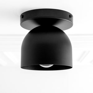 Light Fixtures - Deep Ball - Black Shade Light - Mid Century Modern - Minimalist Lighting - Ceiling Lighting - Model No. 1107