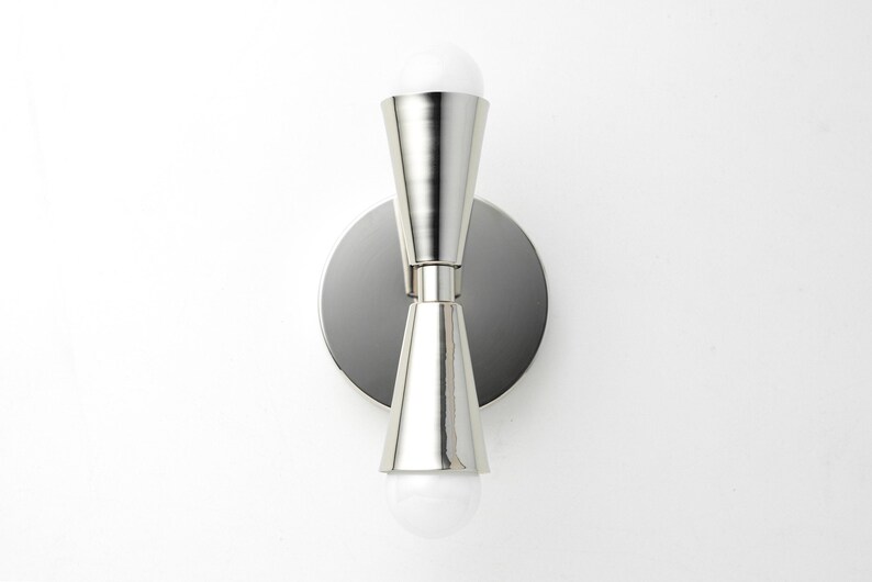 Cone Sconce - Antique Brass Light - Wall Sconce - Light Fixture - Bathroom Lighting - Hallway Lighting - Model No. 4717 image 8