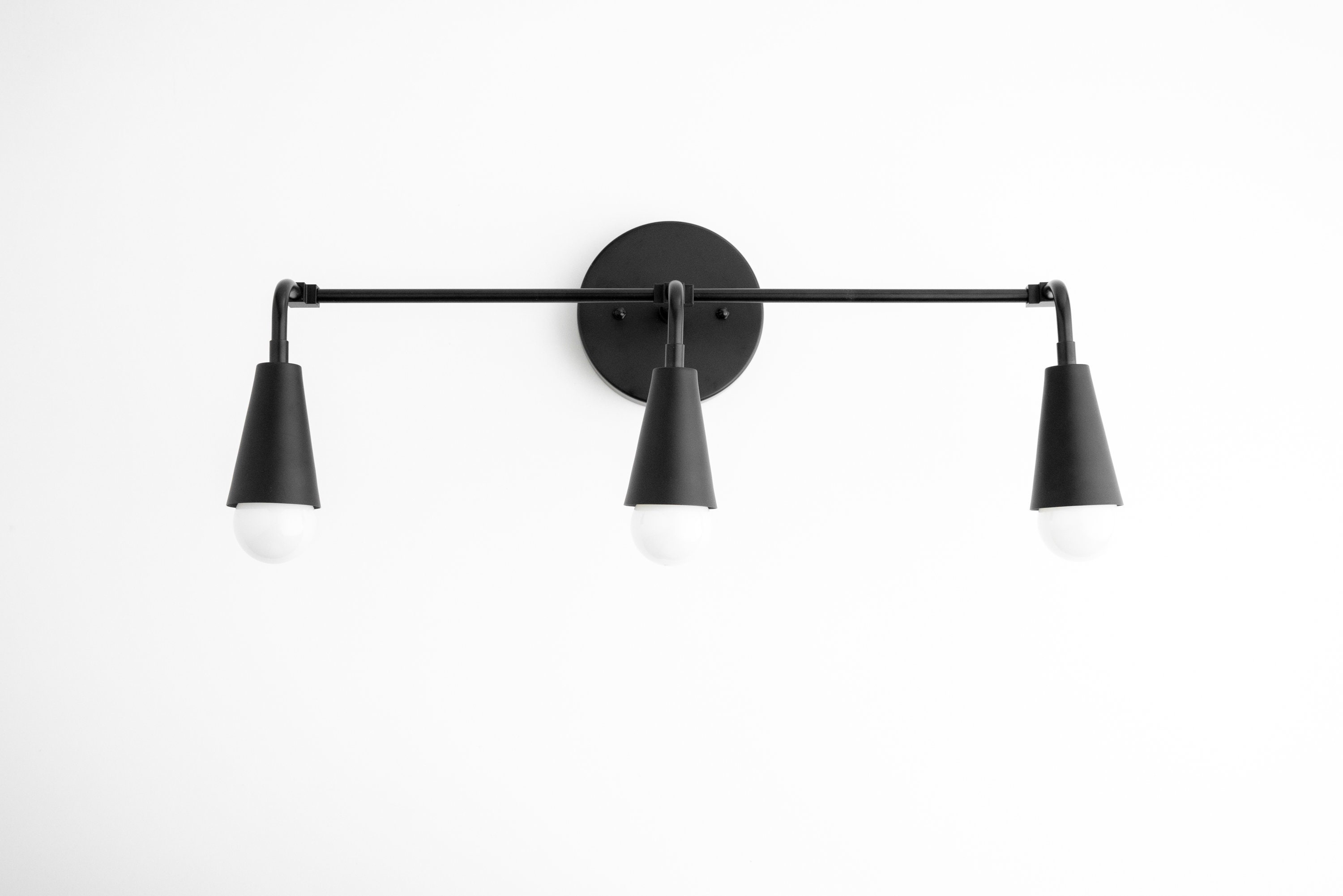 Modern Vanity Light Three Bulb Vanity Mirror Light Wall Etsy