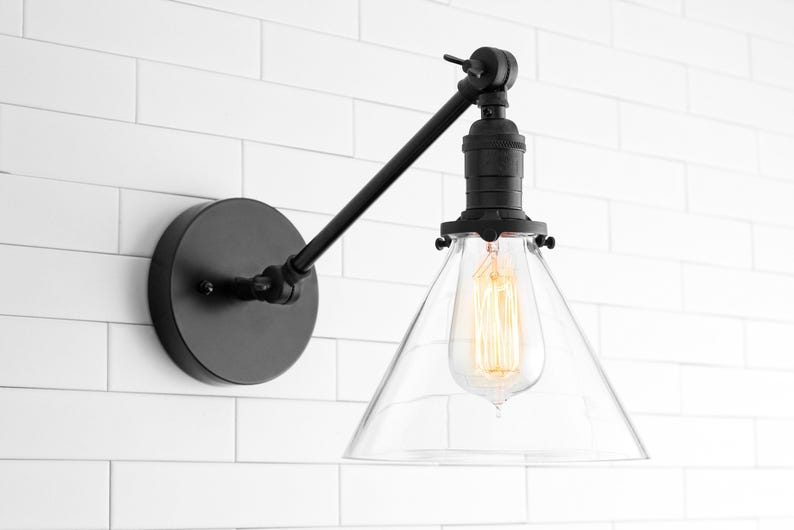Farmhouse Sconce - Rustic Light Fixture - Adjustable Sconce - Wall Lamp - Light Fixture - Model No. 7962 画像 3