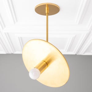 Directional Light - Adjustable Pendant Light Fixture - Midcentury Lighting - Brass Pendant Light - Model No. 4887