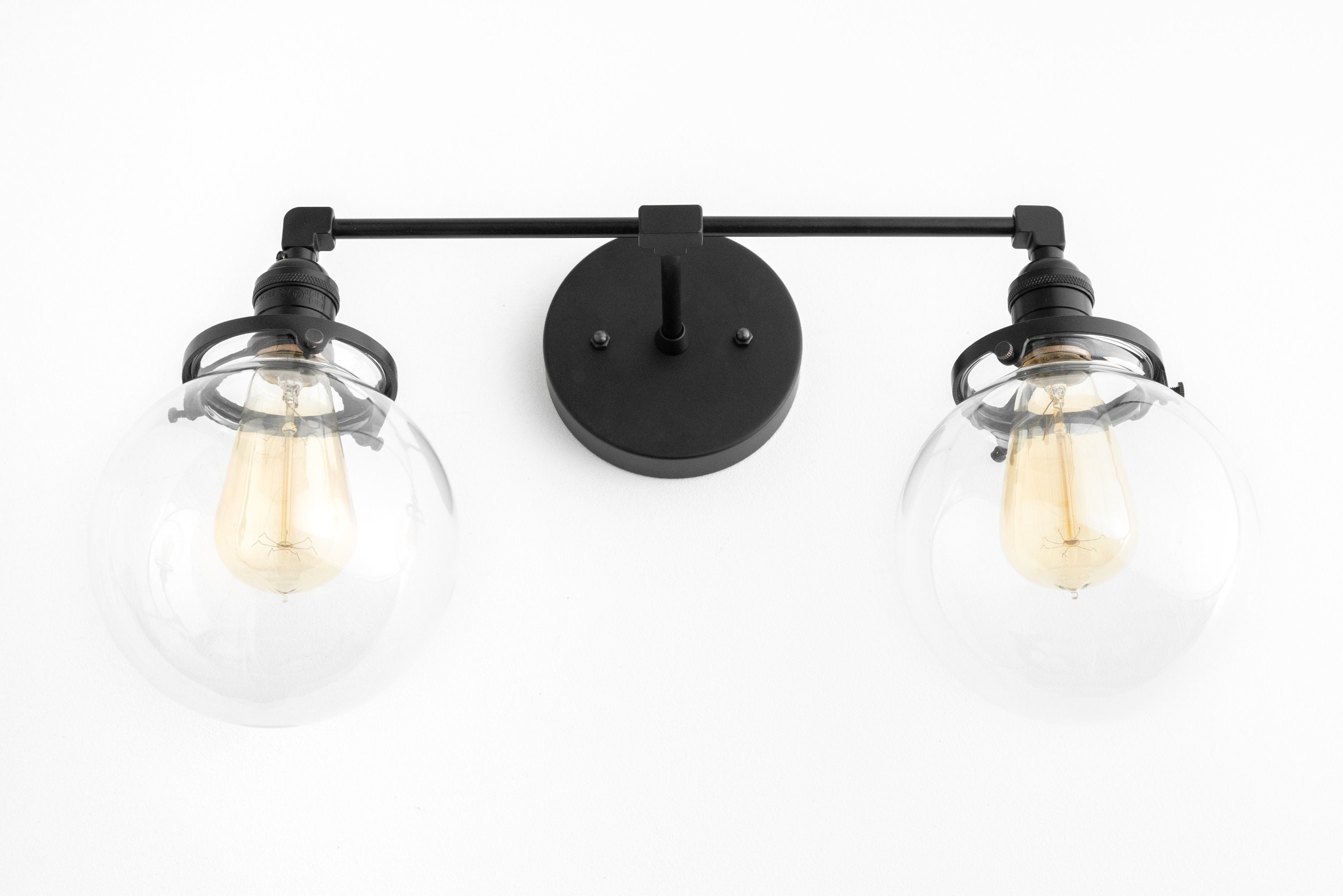 8 light vanity light black Clearance