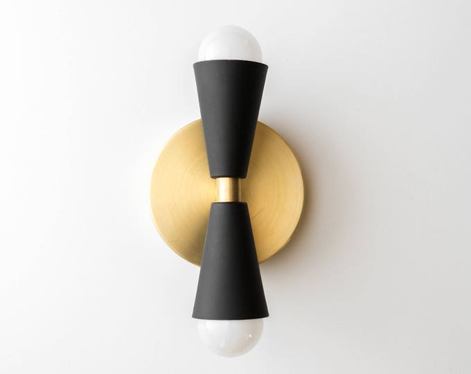 black and gold wall lights