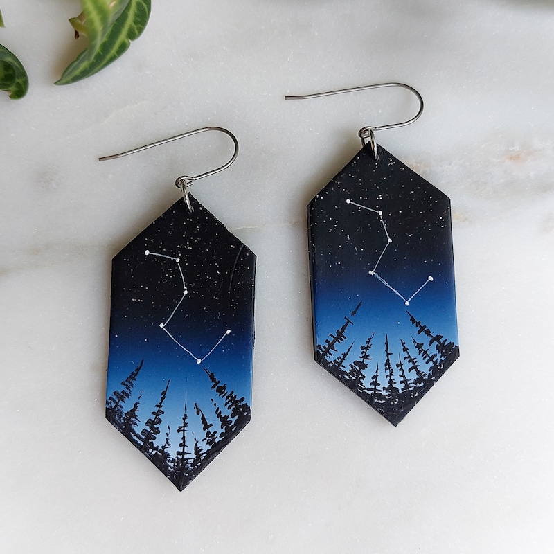 Zig Zag Constellation Sparkle Earring main image 1