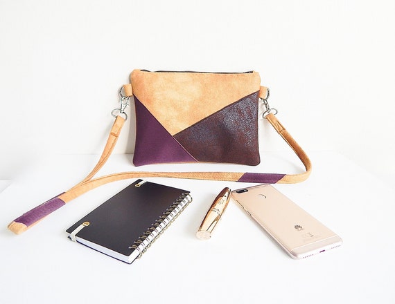 mustard yellow suede clutch bag