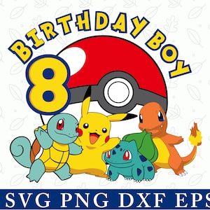 8e anniversaire garçon svg, âge personnalisé, chemise de garçon d’anniversaire, âge personnalisé, anniversaire garçon svg, cadeau d’anniversaire svg, clipart anniversaire garçon