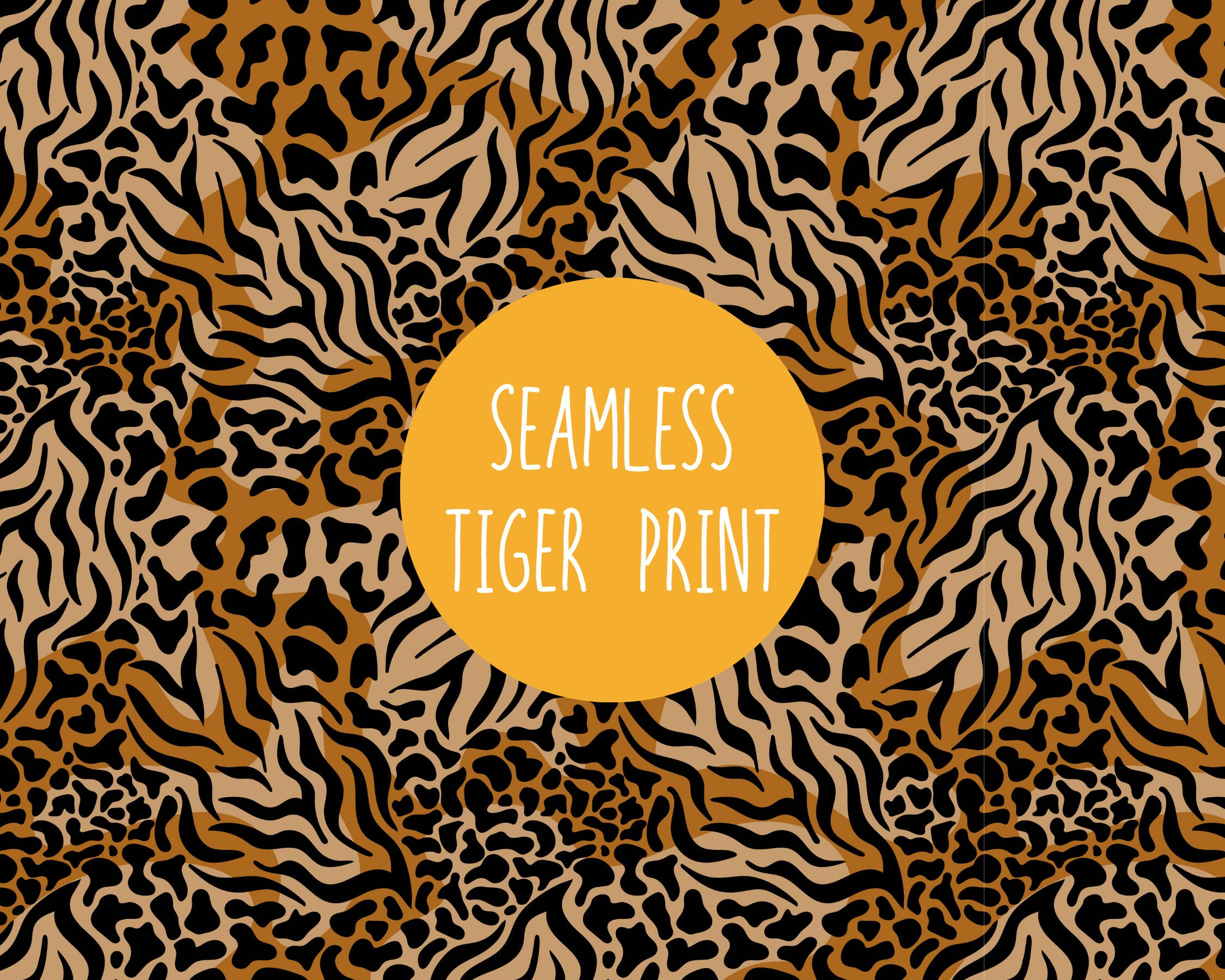 Tiger Print svg, SEAMLESS Tiger Stripes SVG, Tiger Pattern svg, Tiger Skin svg, Tiger Print Pattern svg, Tiger Spots svg