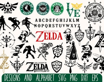 Lot de fichiers SVG police TTF et Alphabet, fichiers coupés pour cricut, fichier SVG pour cricut, fichiers Clipart, téléchargement immédiat