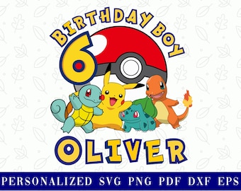 Custom Birthday Design, Personalized Name and Age, Birthday Shirt, Custom Name, Custom Text, Custom Age, Birthday Shirts, Birthday Boy, Girl