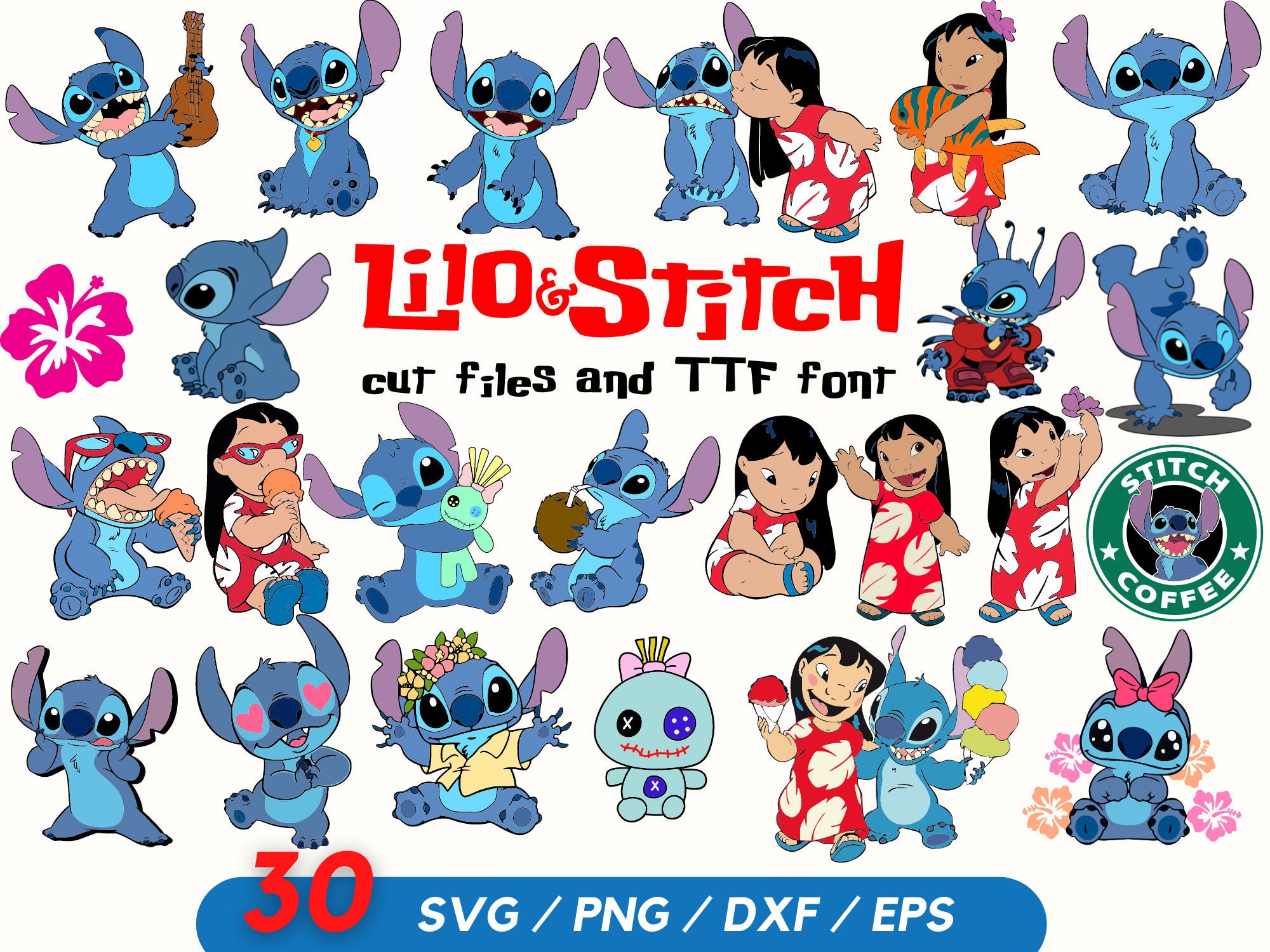 Lilo and Stitch Nail Decals Stickers Waterslide Nani Gantu Jumba Jookiba  Cobra Bubbles Pleakley Pudge Reuben More 