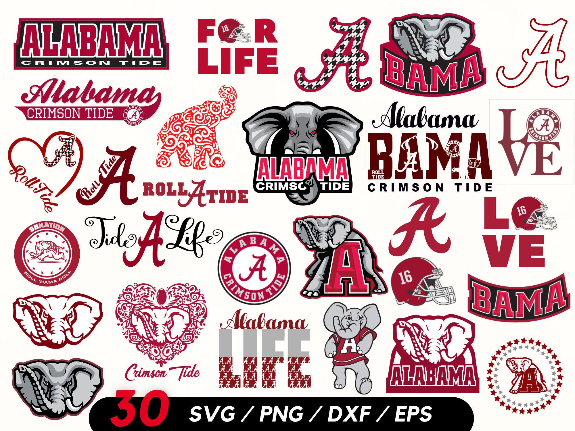 Alabama Crimson Tide 20'' x Retro Logo Circle Sign