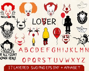 Bundle SVG files and Alphabet, Cut files for cricut, SVG file for cricut, Clipart files, Instant Download