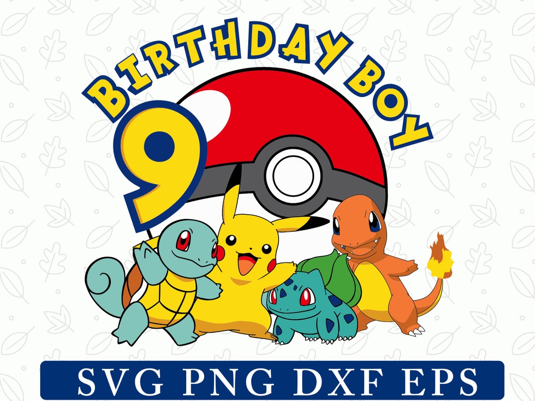 9th Birthday Boy Svg, Personalized Age, Birthday Boy Shirt, Custom Age