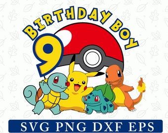 9e verjaardag jongen SVG, gepersonaliseerde leeftijd, verjaardag jongen shirt, aangepaste leeftijd, feestvarken SVG, verjaardag SVG cadeau, feestvarken clipart