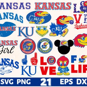 Bundle of Kansas Jayhawks svg, png Kansas Jayhawks, clipart Kansas Jayhawks, cricut Kansas Jayhawks, logo Kansas Jayhawks