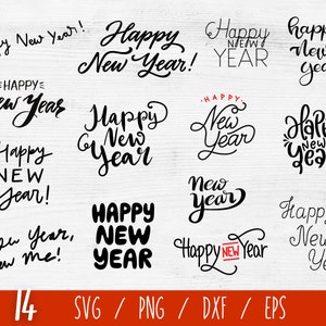 Frohes neues Jahr 2022 SVG Bundle, Weihnachten Zeichen geschnitten Datei, Frohes neues Jahr geschnitten Datei, Frohes neues Jahr Silhouette