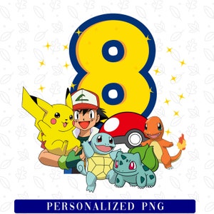 8. Geburtstagskind png, personalisiertes Alter, Geburtstagskind png, Geburtstagskind png, Geburtstagsgeschenk, Geburtstagskind Clipart
