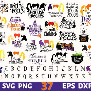 Hocus Pocus svg, Hocus Pocus png, fonte Hocus Pocus, Halloween svg, Halloween png, Hocus Pocus cricut, Bruxas svg