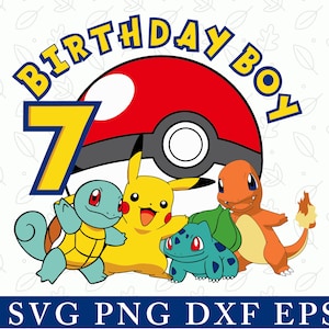 Svg 7e anniversaire de garçon, âge personnalisé, chemise d'anniversaire de garçon, âge personnalisé, svg d'anniversaire de garçon, cadeau d'anniversaire svg, clipart anniversaire garçon