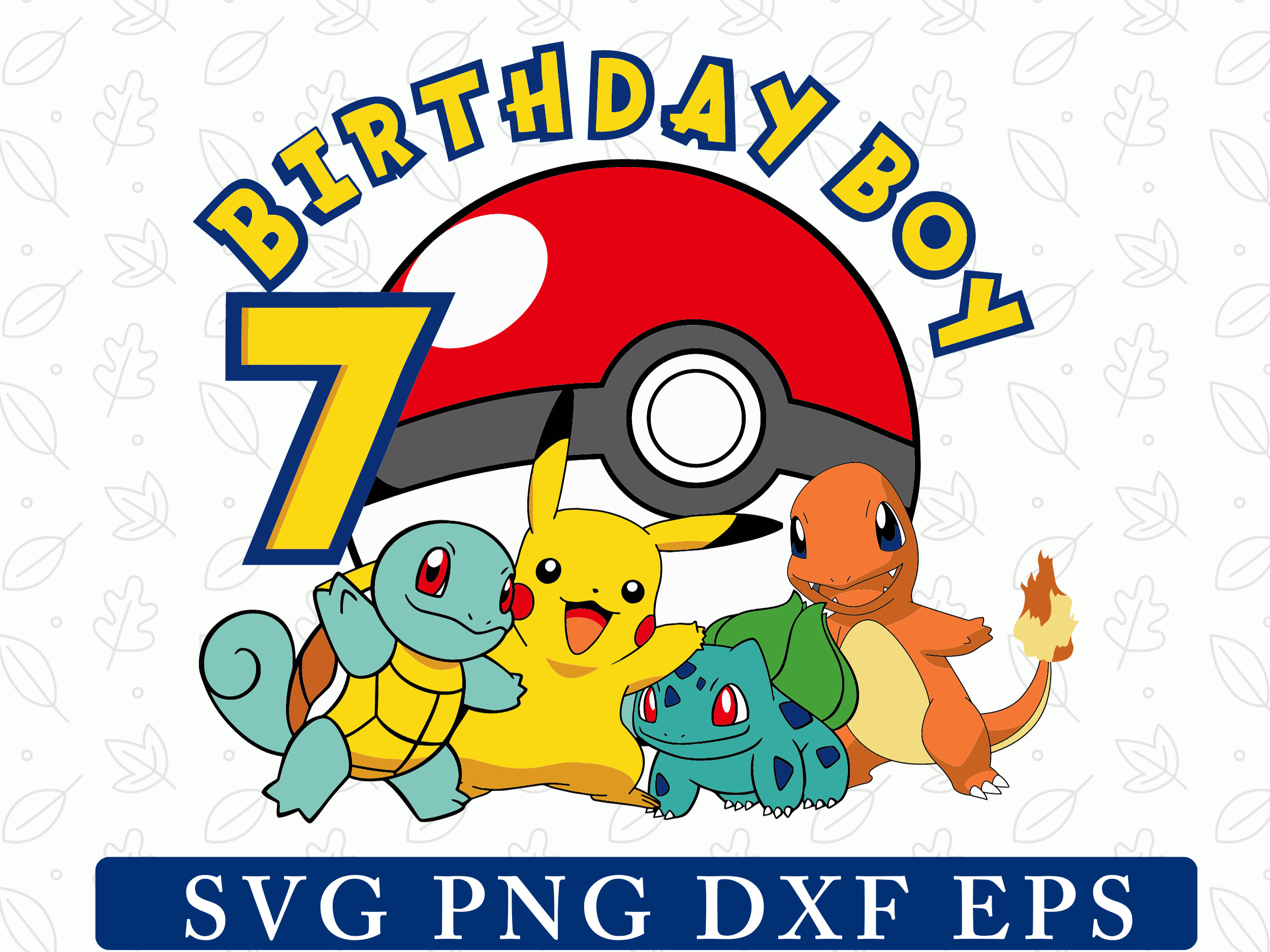 Pokeman birthday shirt - Etsy México, image size:2500x1875