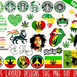 Big Bundle geschichtete SVG-Dateien, SVG-Dateien für Cricut, Clipart-Dateien, Instant Download, Weed svg, Clipart, Silhouette, Cricut, png dxf eps