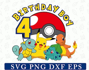 4th Birthday Boy svg, Personalized Age, Birthday Boy Shirt, Custom Age, Birthday Boy svg, Birthday svg gift, Birthday Boy clipart