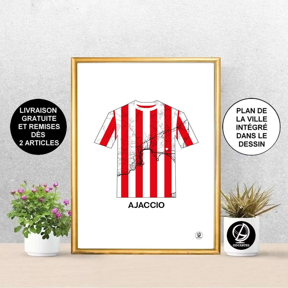 MAILLOT ACA AJACCIO Baliston football collection maglia vintage XXS EUR 16,90 - FR