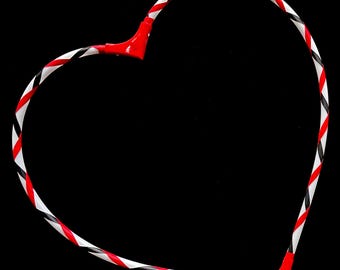 Heart Hula Hoop: 23" Durable HDPE, Valentine's Day Fun