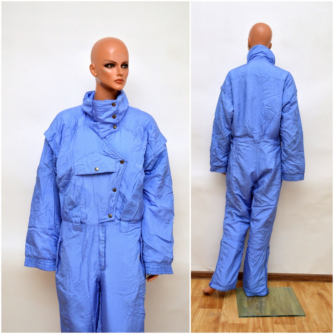 Womens Vintage 80s SKI SUIT Onesie ETIREL Snowsuit All in One Etsy