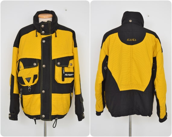 Yellow/Black Vintage Ski Jacket / Etsy