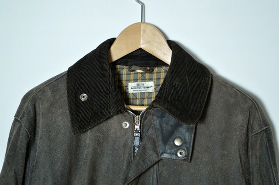 Leather field JACKET men size S Best Connections - image 2