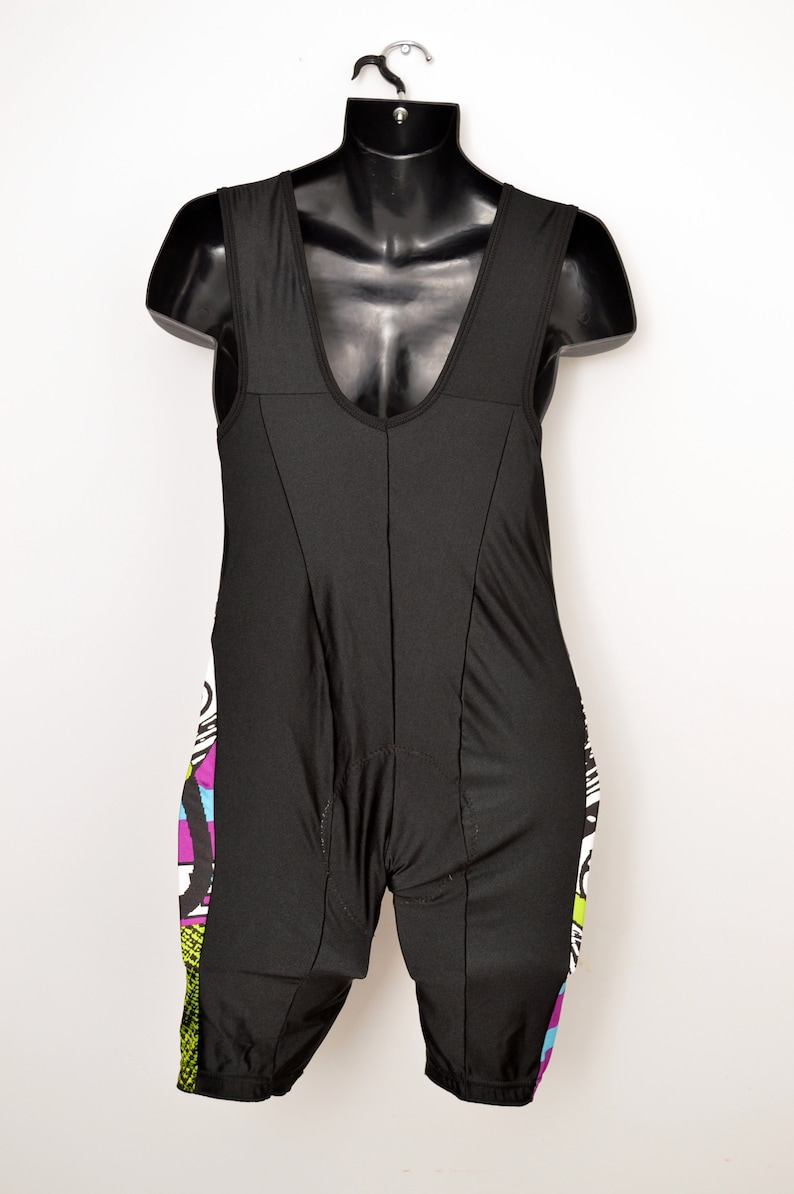 rad 80s 90s Cycling BIB Shorts by DE MARCHI men/'s size xl extra large made in Italy neon fluo colours