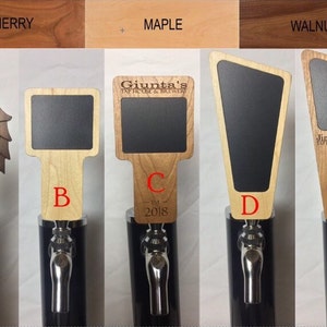 Custom Beer Tap Handles - Chalkboard tap handle - Wood tap handle - homebrewer - Cyber Monday